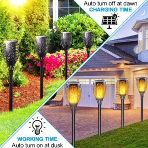 6-Piece LED Solar Flame Lamps – Waterproof Outdoor Garden Lights | Decorative Solar Lighting Kenya