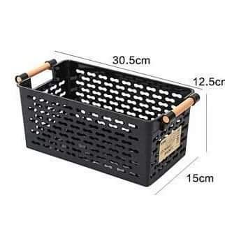 Multipurpose pantry kitchen organiser basket 26x14x13cm - Image 4