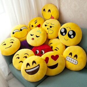 Adorable cute emoji expression pillows