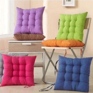 Chair pads Seat pads Lean back pillows Comfortable Cushions for Garden, Terrace, Home, Kitchen, Office Stylish and Versatile Seat Pads| Multiple colours