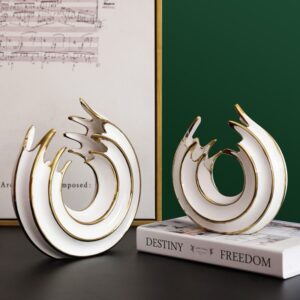 Modern Abstract Sculpture Ocean Wave Sculptures, Bedroom Accents Decorations, Elegant Decorations for Living Room, Figurines Decoration