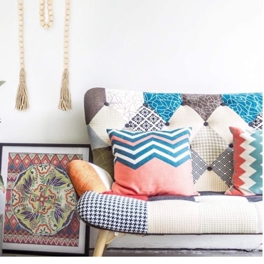 Farmhouse Beads Wood Bead Garland Rustic Prayer Beads Boho Beads with Tassels Walling Hanging Garland for Rustic Decor - Image 4