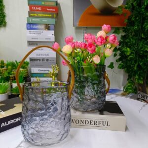 thick glass flower vase