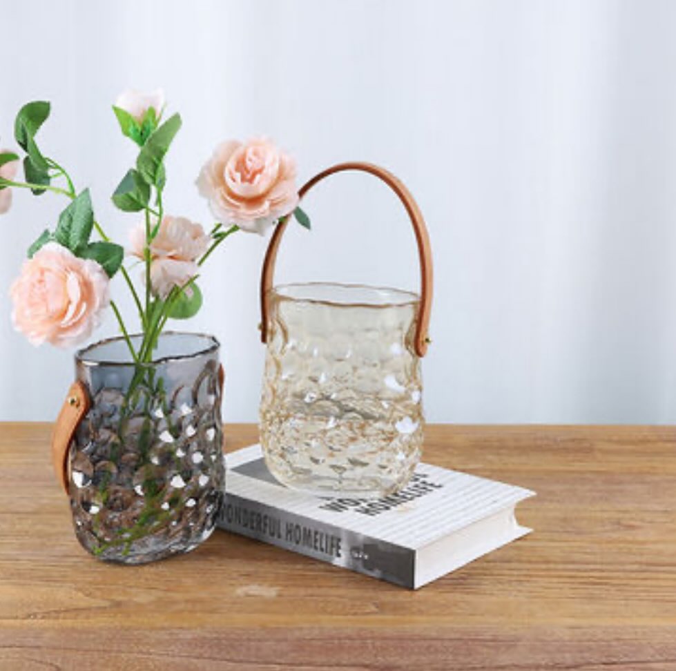 thick glass flower vase - Image 2