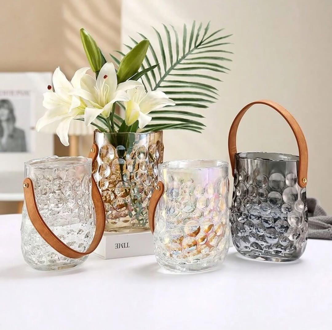 thick glass flower vase - Image 4