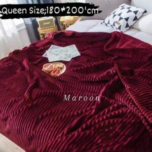 Fleece velvet throw blanket