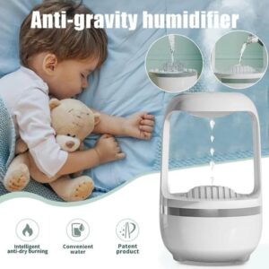 Anti gravity water droplets humidifier