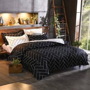 luxury nordic style cotton microfiber duvet cover set