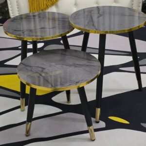 3 in 1  Nesting luxury marble side stool