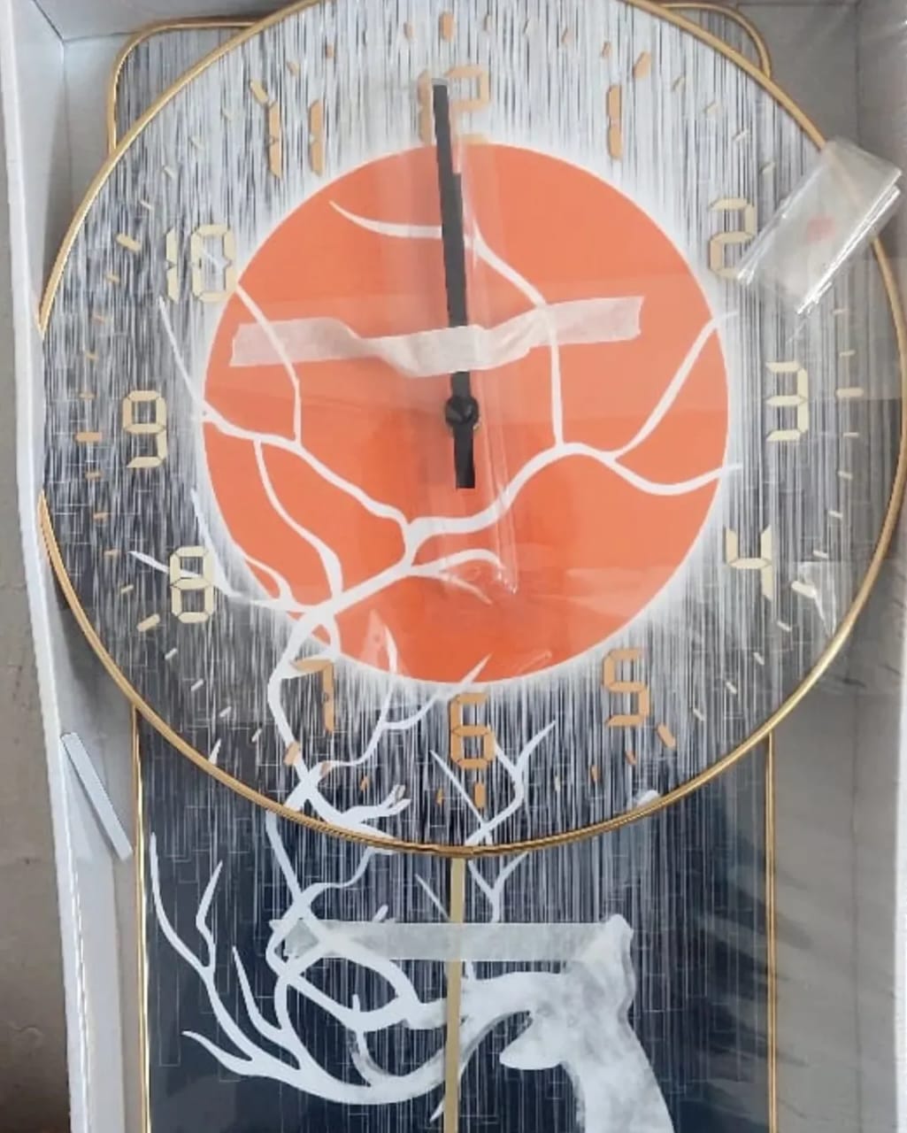 Modern Square in 1 Wall clock & decor For Living or Entryway - Image 3