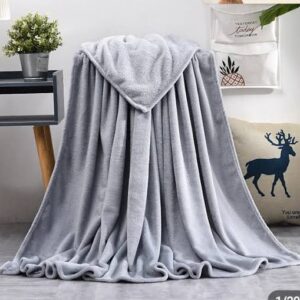 Decorative Plain Coral Fleece Throw Blanket