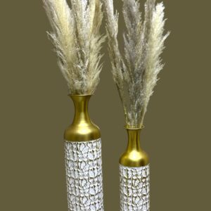 Metallic Floor Flower Vase Tall Floor Vases for Centerpieces Decor Gold Decorative High Vases Home Decor Vintage Large Vase Twigs Dried Flowers Living Room Antique Worn Vase