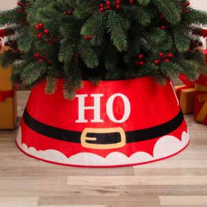 Merry Christmas Tree Skirt Collar Soft Holiday Indoor Decoration Gifts for Friends Family Christmas Decor Size 40*60*20cm HO