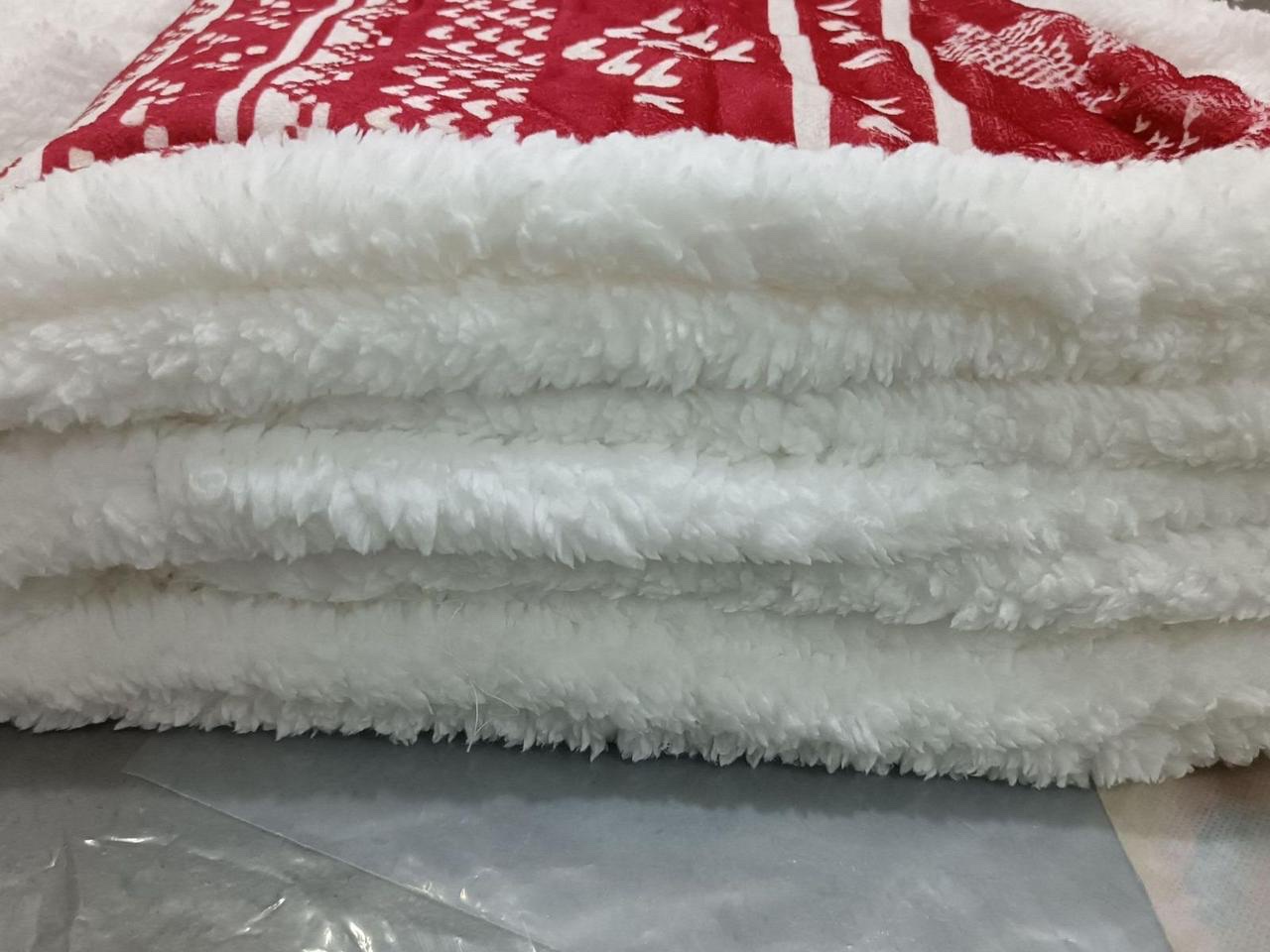 Double Layered Xmas Blanket Snowflake Series Printed Blankets Flannel Lamb Wool Oversized Down Throw Carpet Size 150cms by 200cms (5*6) - Image 12