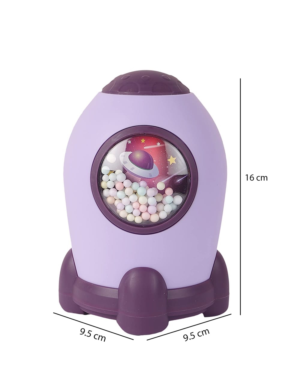 Rocket piggy bank - Blue, Pink, Purple and Light Blue Gift for Kids Boys and Girls - Image 6