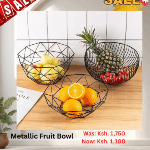 Elegant Metallic Fruit Bowl Table Top – Decorative & Functional Centerpiece