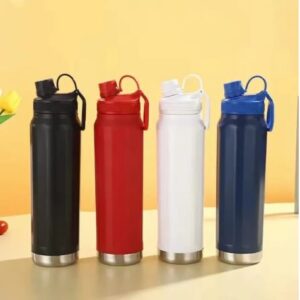 850ml stainless steel thermos sport pot ~camping club~ White Blue Black Red