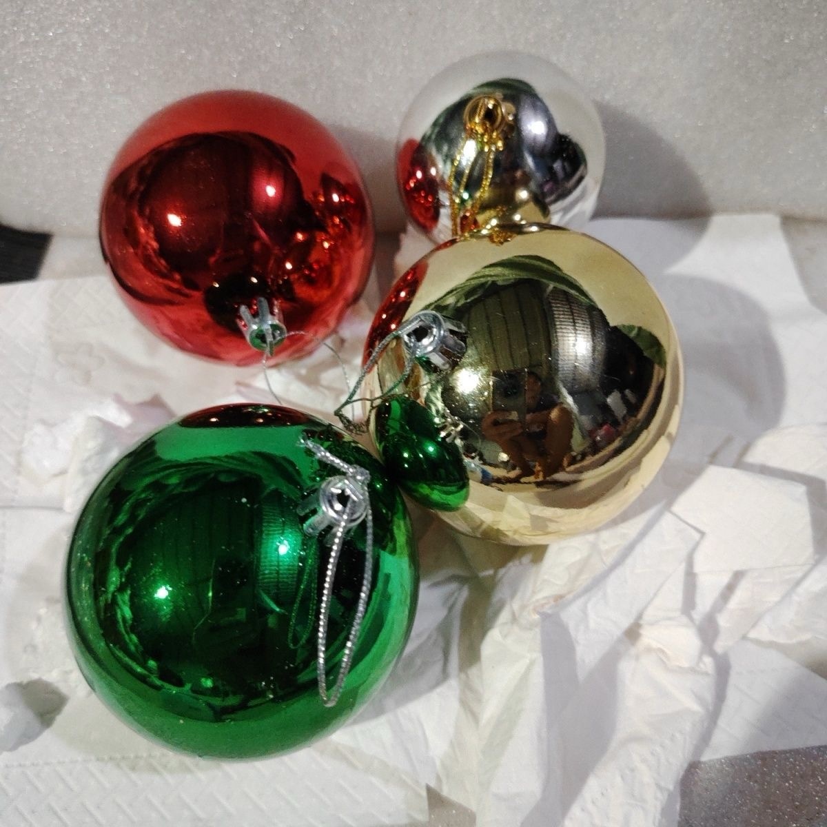 Christmas Tree Ornaments Hang Shiny Bauble Ball For Home Bar Party Wedding Xmas Decor Decoration Ball 1pcs 15cms - Image 4