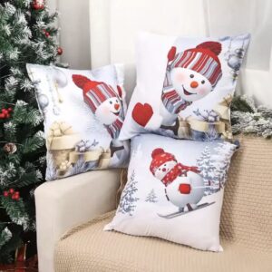 Christmas Pillow Covers (No Filler) for Christmas Decoration Throw Pillow Covers 
Size 45cm*45cms