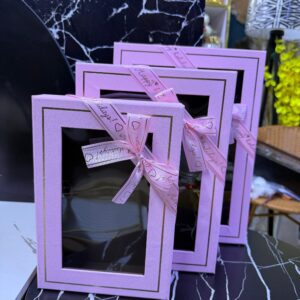 3 Piece Classy Gift Boxes with Lids, Set of 3 Pink Gift Boxes with Ribbon, Assorted Gift Boxes, Sturdy and Pre-Wrapped Gift Box