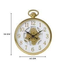 Decorative Gear Wall Clock Gold Color Wall Decor Antique Mechanical Clocks - Image 3