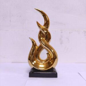Abstract Gold Decor Ceramic Figurine Decorative piece for centre table/console decoration