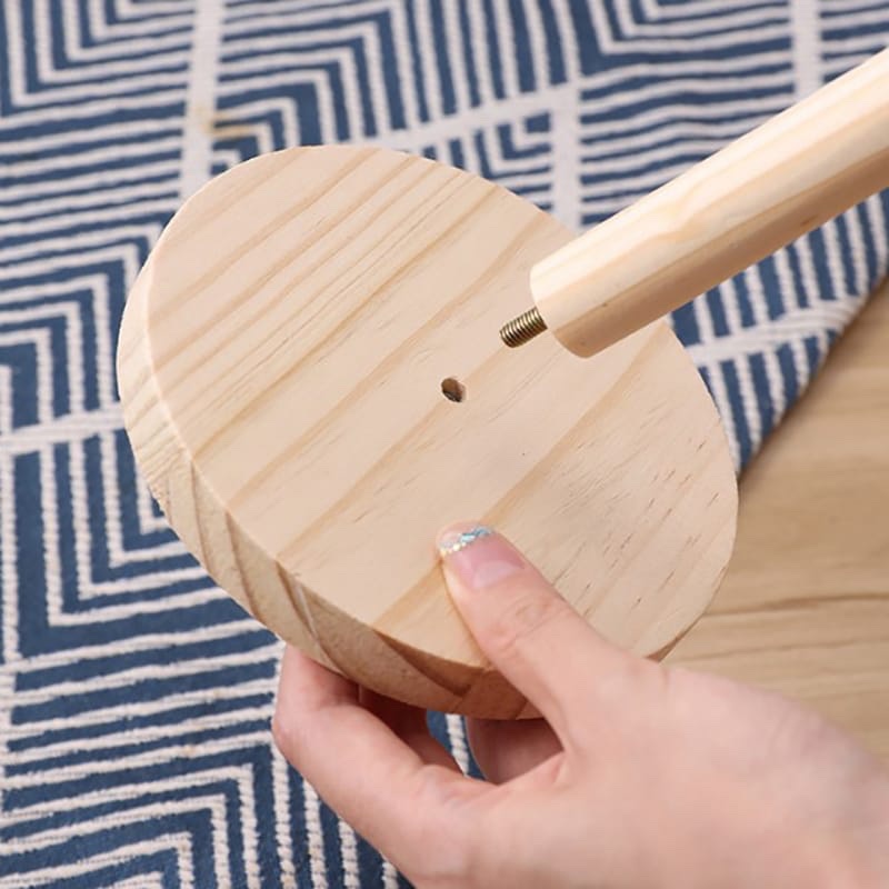 Bamboo Tissue Holder, Towel Holder Wooden Kitchen Bathroom Restaurant Durable Anti-Skid Tissue Vertical Stand Rack Hook Storage Accessories - Image 3