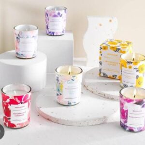 50g Menahem scented candle in glass
Lemongrass ginger, citrus coconut, marsh mellows flavours Aromatherapy Candles Sets, Specially Designed for Bridesmaids Gift, Ideal Gifts for Wedding, Women Birthday, Mother's Day, Thanksgiving, Christmas (Interest Series)