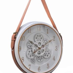 Antique Vintage Rotating Gear Retro Clock
Design 40 cm Home and Office Wall Clock with Numbers White-Gold