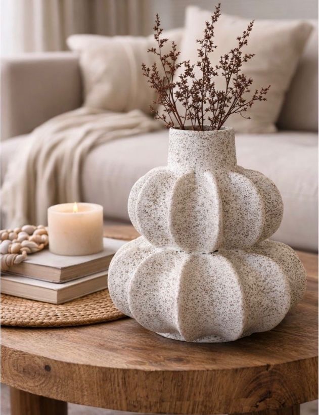 Luxury Terra Stack Stone Vase - Image 3