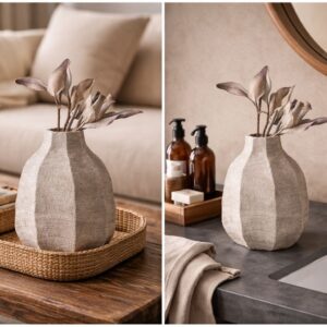Luxury Stone Petal Vase
