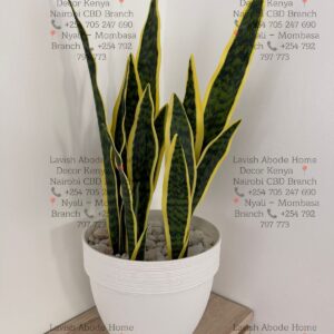 Artificial Snake Plant in Potted 50cm Tropical Indoor Plants Large Artificial Plants Home Living Room Bedroom Office Decor