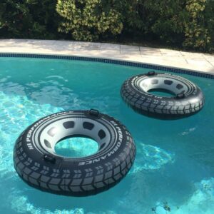 Inflatable Tire Tube Pool Float for Adults and Older kids