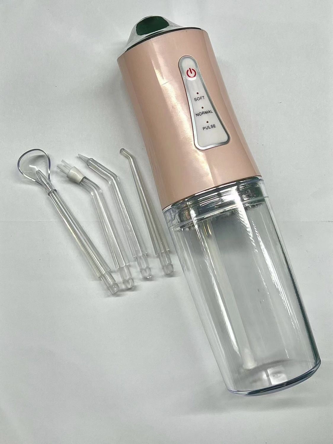 4 nozzles New Dental Water Jet Oral Irrigator / Teeth Cleaner/ Dental Water flosser green , white pink
- Image 3