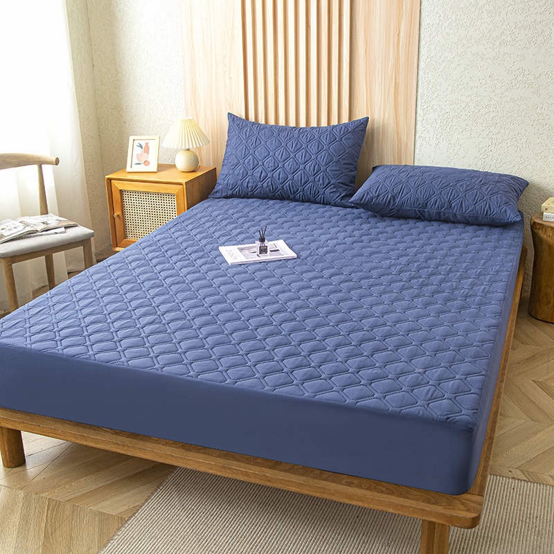 QUILTED WATERPROOF MATTRESS PROTECTOR 4 by 6Ft white, Beige, Navy Blue, grey for Hotel, Hospital, House - Image 4