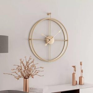 Large simple home decor wall clock