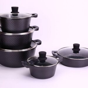 Bosch 11 Pieces Nonstick Granite Cookware Heavy Duty Cooking Pot