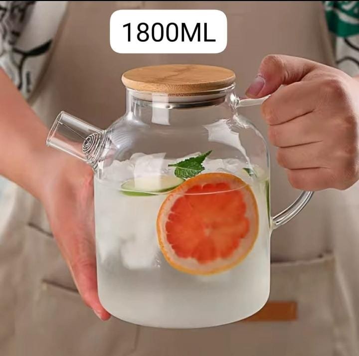 Borosilicate Glass Teapot 1800ml – Heat Resistant & Flame Safe | Kitchen Accessories Kenya