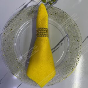 Yellow Damask Cloth Dining Napkins 20×20 – Reusable & Washable | Table Decor Kenya