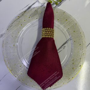 Maroon Damask Cloth Dining Napkins 20×20 – Reusable & Washable | Table Decor Kenya Burgundy
