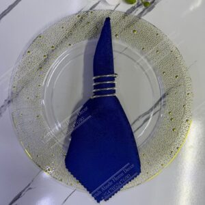 Blue Damask Cloth Dining Napkins 20×20 – Reusable & Washable | Table Decor Kenya