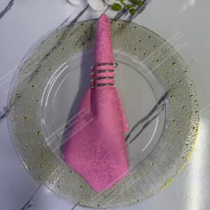 Baby Pink Damask Cloth Dining Napkins 20×20 – Reusable & Washable | Table Decor Kenya