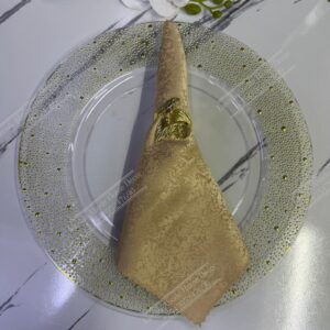 Nude Brown Damask Cloth Dining Napkins 20×20 – Reusable & Washable | Table Decor Kenya