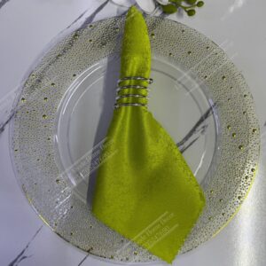 Olive Green Damask Cloth Dining Napkins 20×20 – Reusable & Washable | Table Decor Kenya
