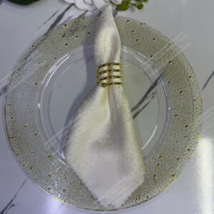 Off White Damask Cloth Dining Napkins 20×20 – Reusable & Washable | Table Decor Kenya