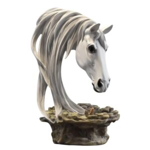Deluxe White & Gold Horse Head Sculpture – Luxury Statement Decor | Home Decor Kenya