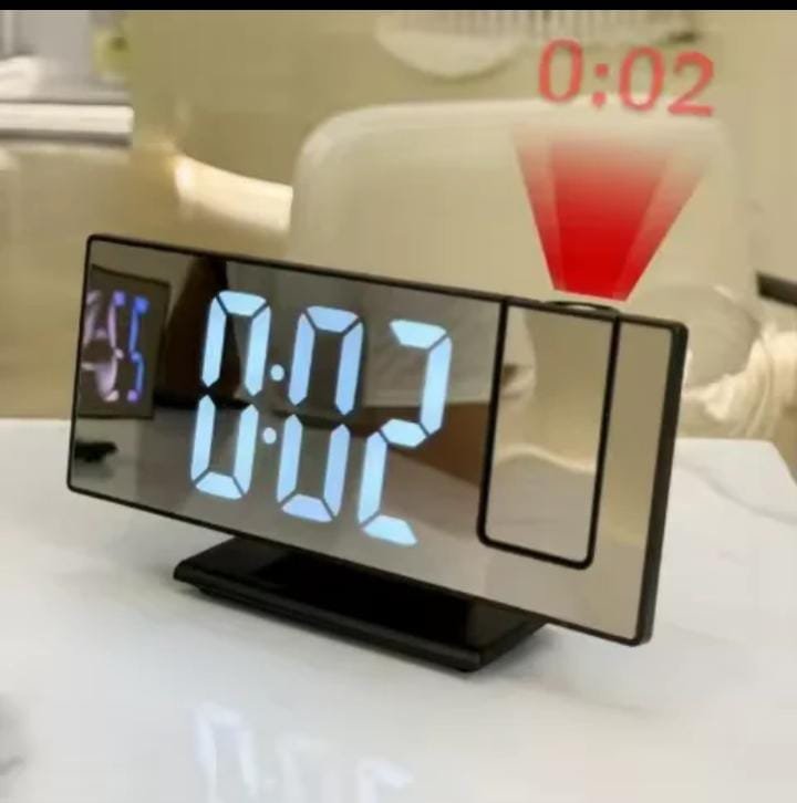 Mirror Projection Digital Alarm Clock – Multifunction LED Display | Modern Home Accessories Kenya