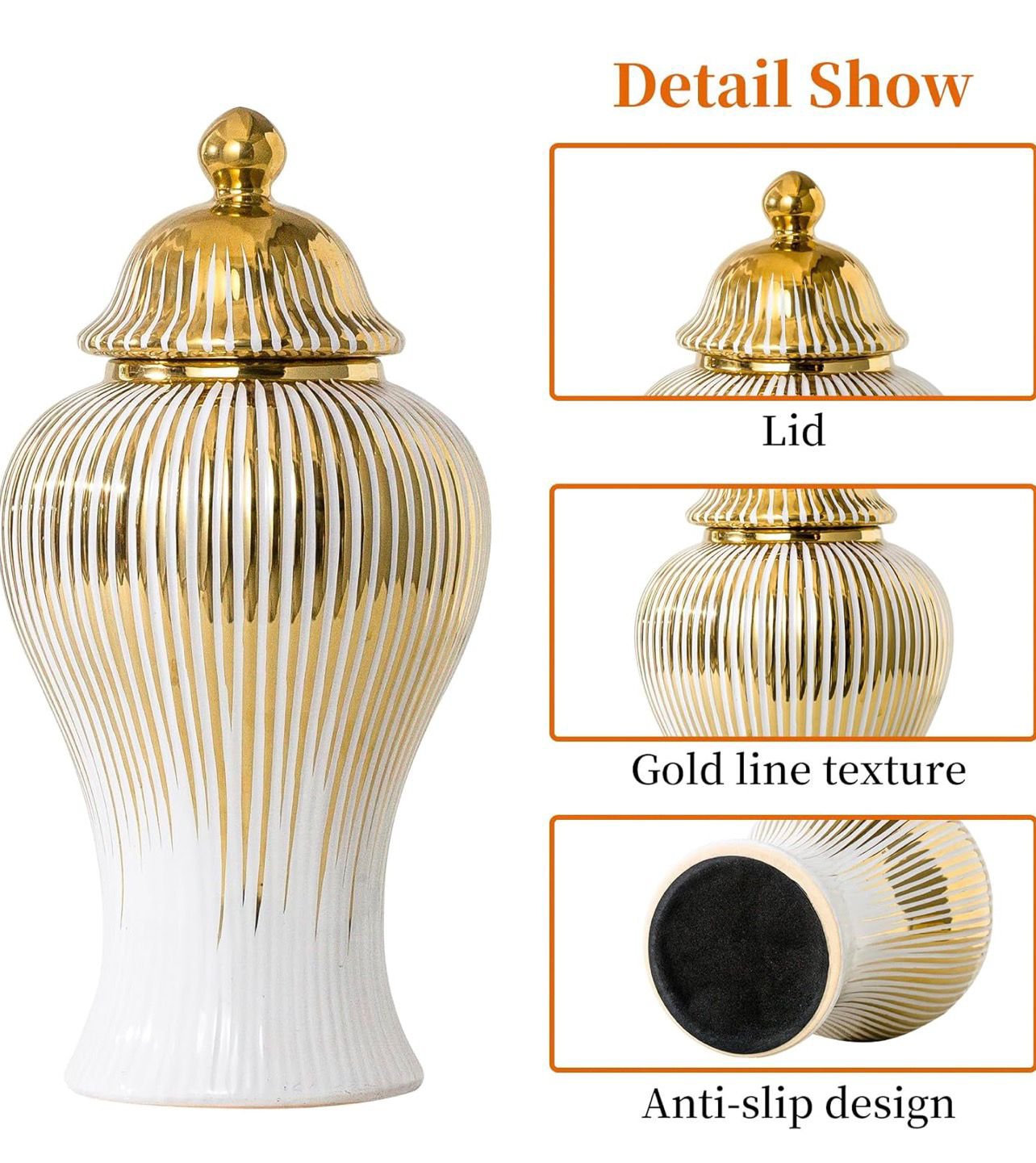 Luxury Ceramic Ginger Jar – Elegant Decorative Vase | Home Decor Kenya - Image 7