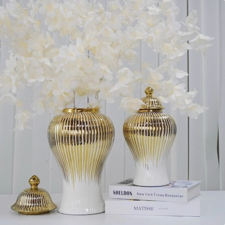 Luxury Ceramic Ginger Jar – Elegant Decorative Vase | Home Decor Kenya - Image 4
