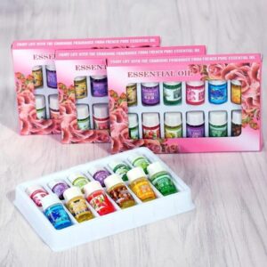 12-Piece Essential Oils Set (3ml Each) – Aromatherapy Oils for Diffusers | Home Wellness Kenya